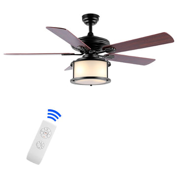 Brandy 52" Bohemain Farmhouse Iron LED CEILING FAN - JONATHAN Y